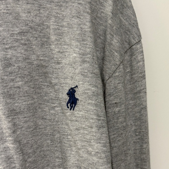 Polo by Ralph Lauren Gray Long Sleeve Kids Tee - Picture 3 of 4